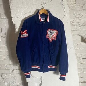 Vintage 1970s London Ontario Pe Chester Diamonds Hockey Jacket Men's Medium